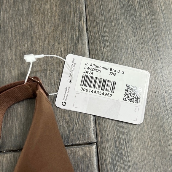 Lululemon NWT In Alignment Bra *Light Support, D–G Cups Java - Picture 7 of 10